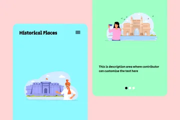 Historical Places Illustration Pack