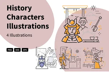 History Characters Illustration Pack