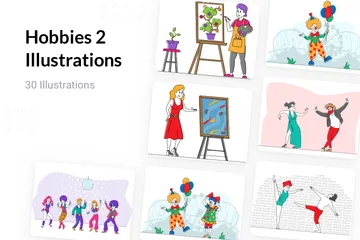 Hobbies 2 Illustration Pack