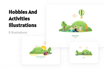 Hobbies And Activities Illustration Pack