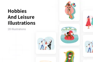 Hobbies And Leisure Illustration Pack