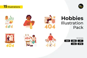 Hobbies Illustration Pack