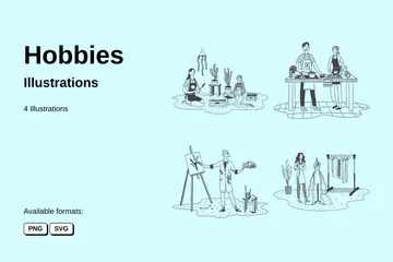 Hobbies Illustration Pack