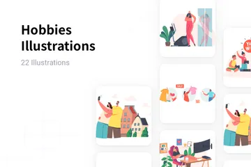 Hobbies Illustration Pack