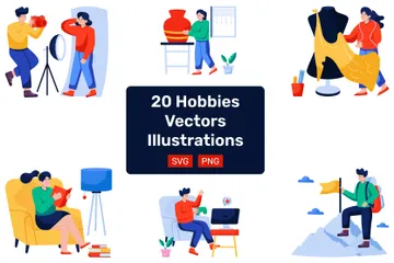 Hobbies Illustration Pack