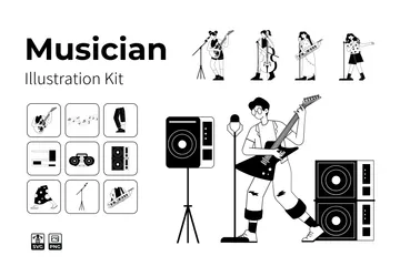 Hobby - Musician Illustration Pack