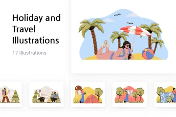 Holiday And Travel Illustration Pack