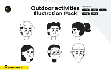 Holiday Makers Illustration Pack