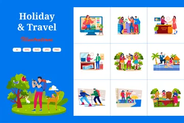 Holiday & Travel Illustration Pack