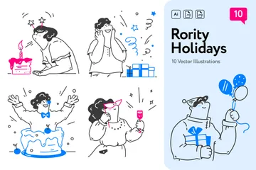 Holidays Illustration Pack