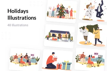 Holidays Illustration Pack