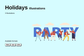 Holidays Illustration Pack