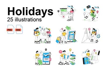 Holidays Illustration Pack