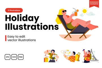 Holidays Illustration Pack