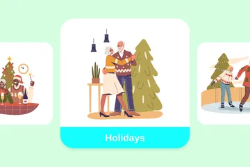 Holidays Illustration Pack