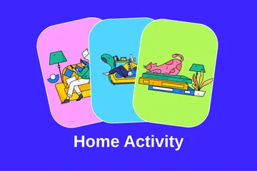 Home Activity Illustration Pack