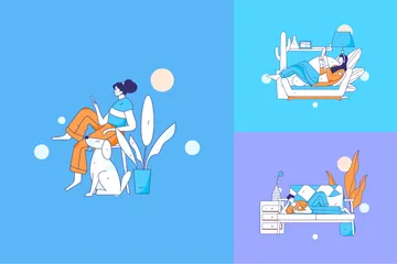 Home Activity Illustration Pack