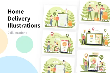 Home Delivery Illustration Pack