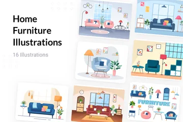 Home Furniture Illustration Pack