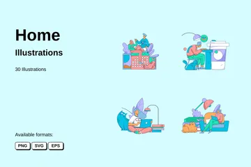 Home Illustration Pack