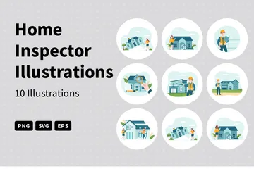 Home Inspector Illustration Pack