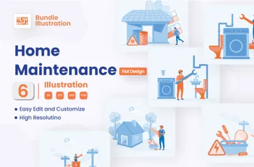 Home Maintenance Illustration Pack