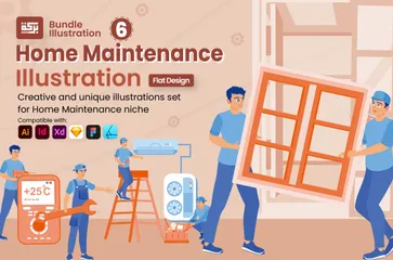 Home Maintenance Illustration Pack