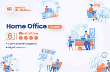 Home Office Illustration Pack