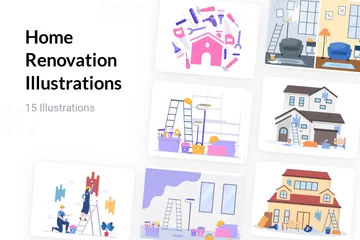 Home Renovation Illustration Pack