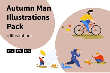 Homme d'automne Pack d'Illustrations