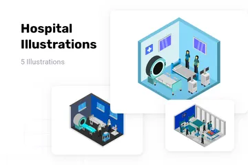 Hôpital Pack d'Illustrations