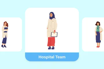 Hospital Team Illustration Pack