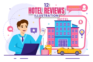 Hotel Reviews Illustration Pack