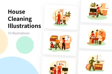 House Cleaning Illustration Pack