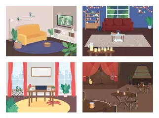 House Interior Illustration Pack