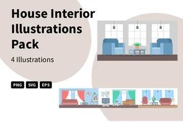 House Interior Illustration Pack