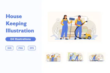 House Keeping Illustration Pack