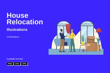 House Relocation Illustration Pack