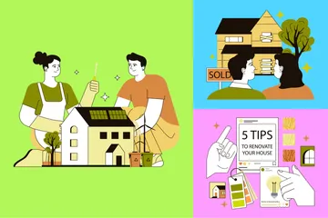 House Remodeling Illustration Pack