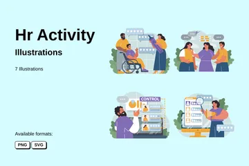 Hr Activity Illustration Pack