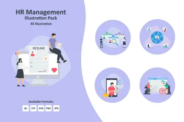 HR Management Illustration Pack