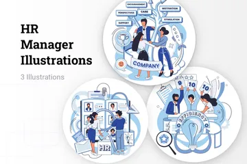 HR Manager Illustrationspack