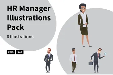HR Manager Illustration Pack