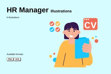 HR Manager Illustration Pack