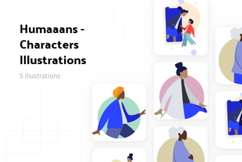 Humaaans - Characters Illustration Pack