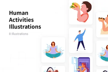 Human Activities Illustration Pack