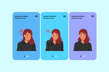 Human Emotions Illustration Pack