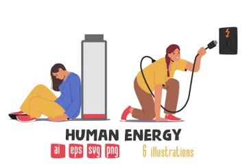 Human Energy Illustration Pack