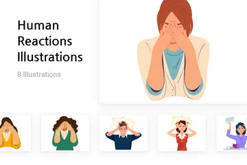 Human Reactions Illustration Pack