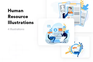 Human Resource Illustration Pack